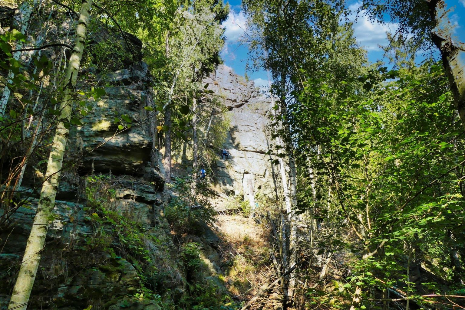 Klettern Urlaubsregion Osterzgebirge im Müglitztal Bärenstein
